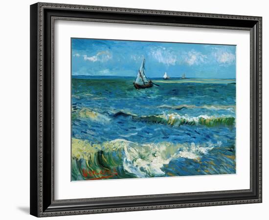 Seascape, 1888-Vincent van Gogh-Framed Giclee Print