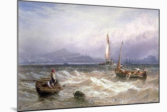 Seascape, 19th Century-Myles Birket Foster-Mounted Premium Giclee Print