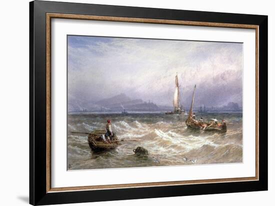 Seascape, 19th Century-Myles Birket Foster-Framed Giclee Print