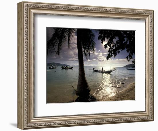 Seascape and Boats, Ko Samui Island, Thailand-Gavriel Jecan-Framed Photographic Print