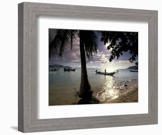 Seascape and Boats, Ko Samui Island, Thailand-Gavriel Jecan-Framed Photographic Print