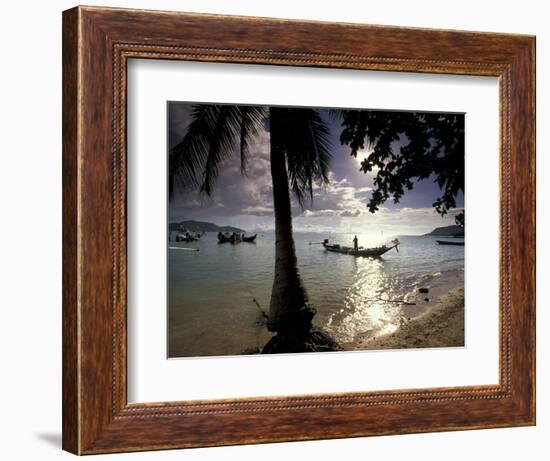 Seascape and Boats, Ko Samui Island, Thailand-Gavriel Jecan-Framed Photographic Print