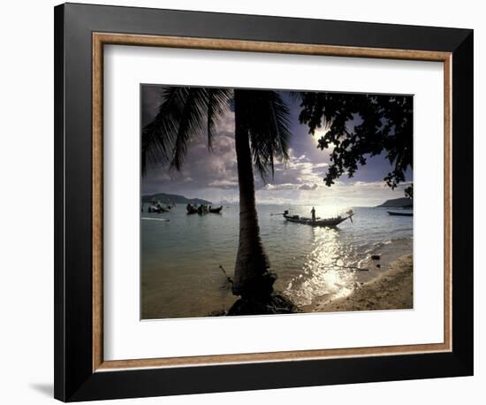 Seascape and Boats, Ko Samui Island, Thailand-Gavriel Jecan-Framed Photographic Print