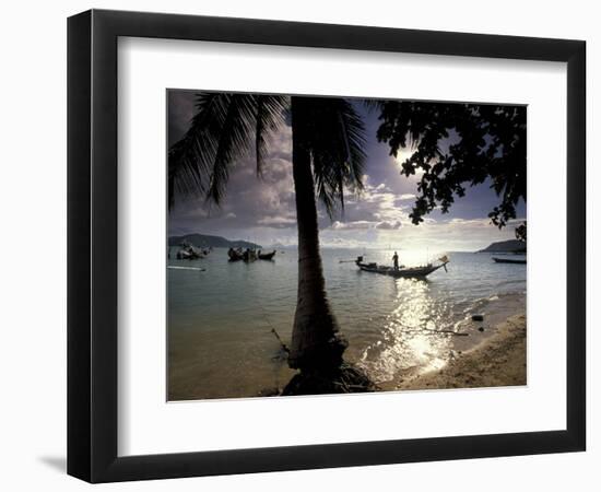 Seascape and Boats, Ko Samui Island, Thailand-Gavriel Jecan-Framed Photographic Print