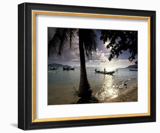 Seascape and Boats, Ko Samui Island, Thailand-Gavriel Jecan-Framed Photographic Print