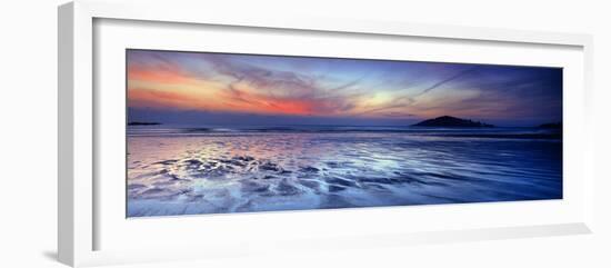 Seascape at Dusk, Bantham Beach, South Devon, Devon, England-null-Framed Photographic Print