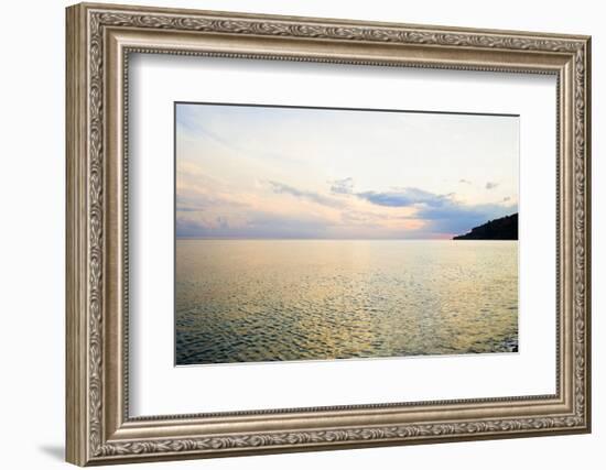 Seascape at Dusk, Guardia Piemontese, Calabria, Italy-Stefano Amantini-Framed Photographic Print