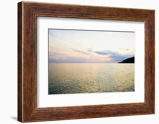 Seascape at Dusk, Guardia Piemontese, Calabria, Italy-Stefano Amantini-Framed Photographic Print