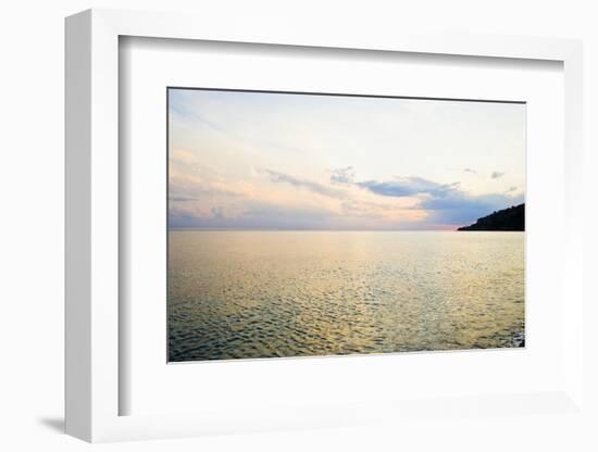 Seascape at Dusk, Guardia Piemontese, Calabria, Italy-Stefano Amantini-Framed Photographic Print