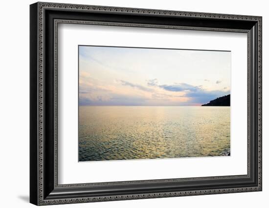 Seascape at Dusk, Guardia Piemontese, Calabria, Italy-Stefano Amantini-Framed Photographic Print