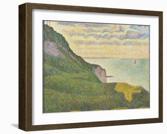 Seascape at Port-En-Bessin, Normandy, 1888-Georges Seurat-Framed Giclee Print