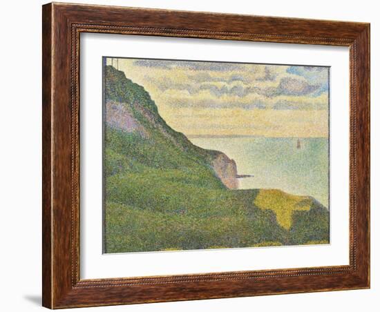 Seascape at Port-En-Bessin, Normandy, 1888-Georges Seurat-Framed Giclee Print