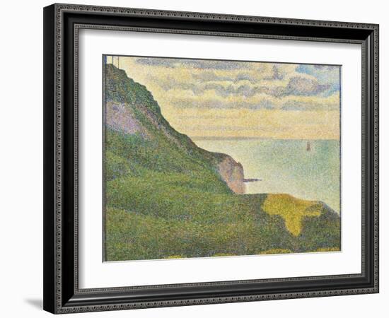 Seascape at Port-En-Bessin, Normandy, 1888-Georges Seurat-Framed Giclee Print