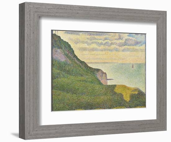 Seascape at Port-En-Bessin, Normandy, 1888-Georges Seurat-Framed Giclee Print