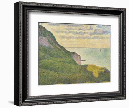 Seascape at Port-En-Bessin, Normandy, 1888-Georges Seurat-Framed Giclee Print