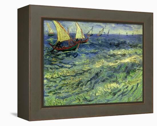 Seascape at Saintes-Maries, 1888-Vincent van Gogh-Framed Premier Image Canvas