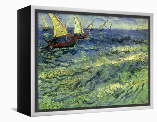 Seascape at Saintes-Maries, 1888-Vincent van Gogh-Framed Premier Image Canvas