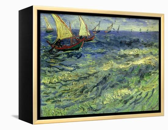 Seascape at Saintes-Maries, 1888-Vincent van Gogh-Framed Premier Image Canvas