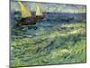 Seascape at Saintes-Maries, 1888-Vincent van Gogh-Mounted Giclee Print