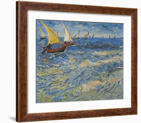 Seascape at Saintes-Maries, c.1888-Vincent van Gogh-Framed Collectable Print