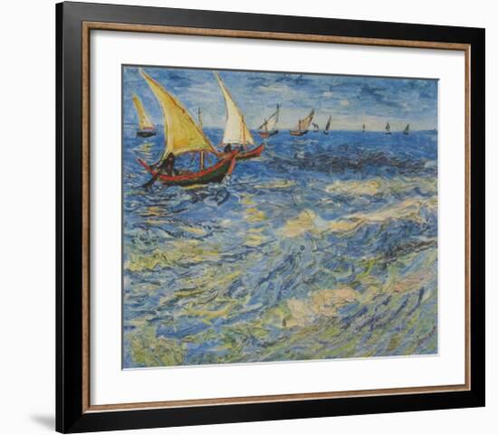 Seascape at Saintes-Maries, c.1888-Vincent van Gogh-Framed Collectable Print