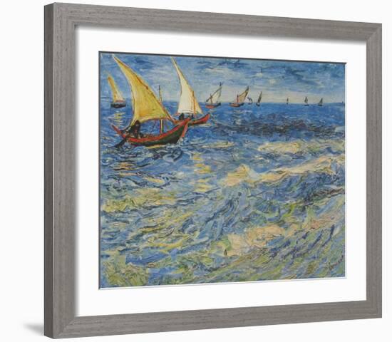 Seascape at Saintes-Maries, c.1888-Vincent van Gogh-Framed Collectable Print