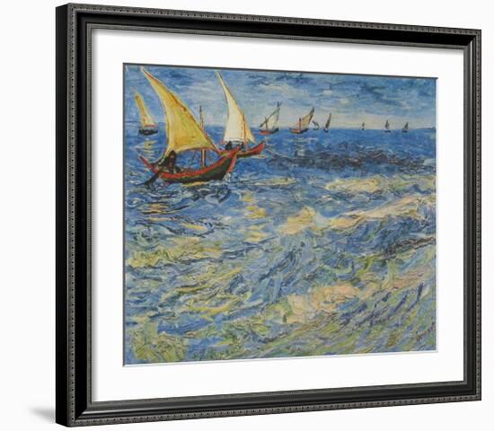 Seascape at Saintes-Maries, c.1888-Vincent van Gogh-Framed Collectable Print