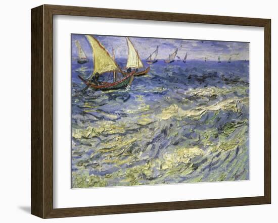 Seascape at Saintes, Maries-Vincent van Gogh-Framed Giclee Print