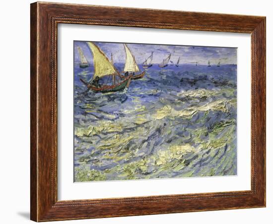 Seascape at Saintes, Maries-Vincent van Gogh-Framed Giclee Print