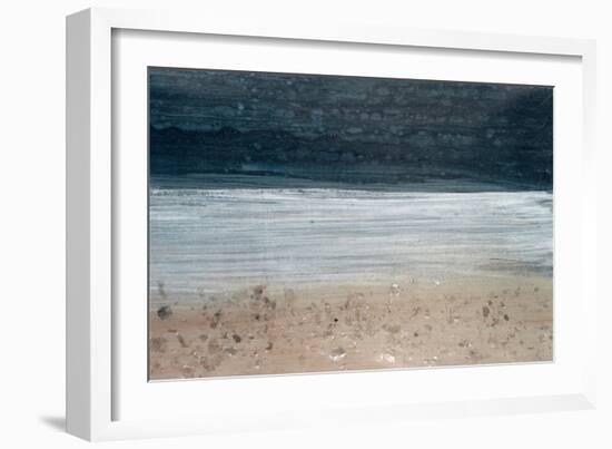 Seascape Blue II-Lila Bramma-Framed Art Print