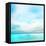 Seascape Daydream - Turquoise-Dominique Vari-Framed Stretched Canvas