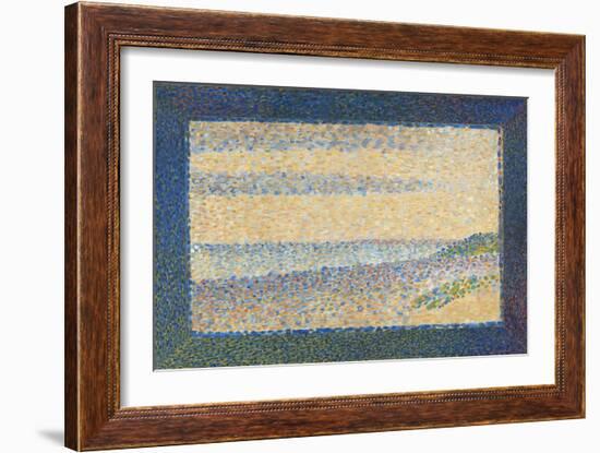 Seascape (Gravelines), 1890-Georges Seurat-Framed Art Print