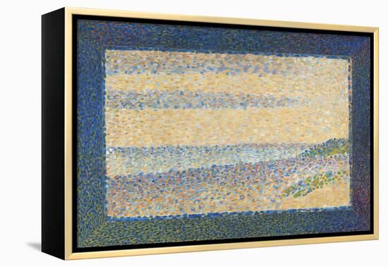 Seascape (Gravelines), by Georges Seurat, 1890, French Post-Impressionist painting,-Georges Seurat-Framed Stretched Canvas