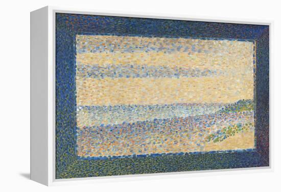 Seascape (Gravelines), by Georges Seurat, 1890, French Post-Impressionist painting,-Georges Seurat-Framed Stretched Canvas
