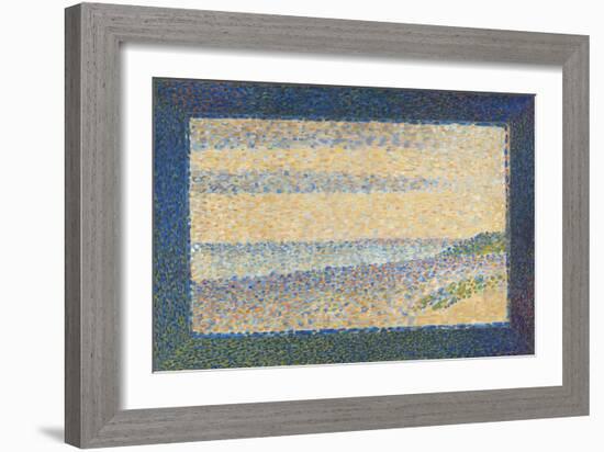 Seascape (Gravelines), by Georges Seurat, 1890, French Post-Impressionist painting,-Georges Seurat-Framed Art Print