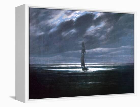 Seascape in Moonlight, 1830/35-Caspar David Friedrich-Framed Premier Image Canvas