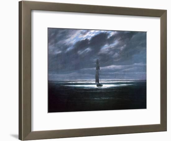 Seascape in Moonlight, 1830/35-Caspar David Friedrich-Framed Giclee Print