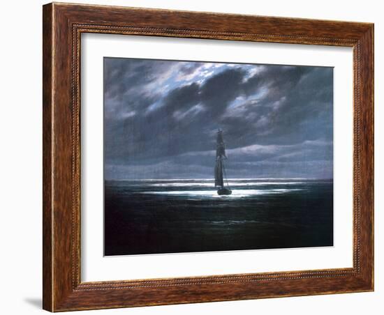 Seascape in Moonlight, 1830/35-Caspar David Friedrich-Framed Giclee Print