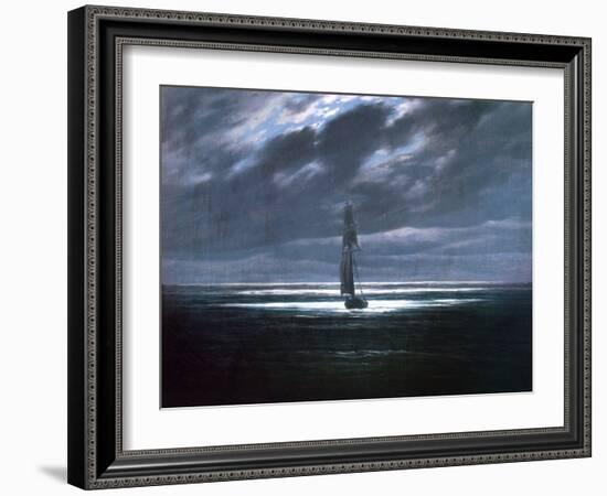 Seascape in Moonlight, 1830/35-Caspar David Friedrich-Framed Giclee Print