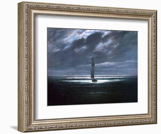 Seascape in Moonlight, 1830/35-Caspar David Friedrich-Framed Giclee Print