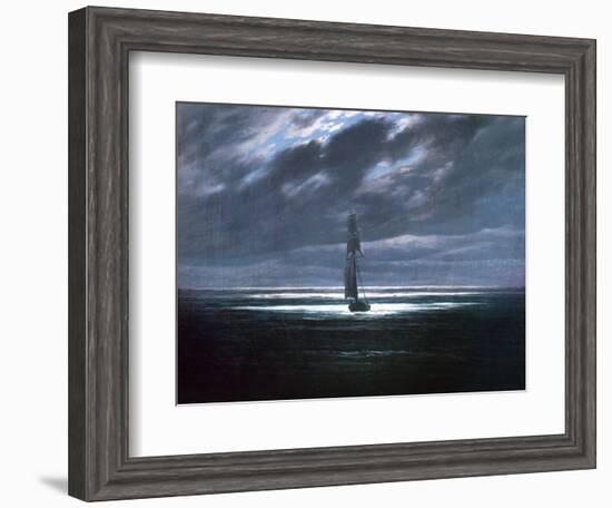 Seascape in Moonlight, 1830/35-Caspar David Friedrich-Framed Giclee Print