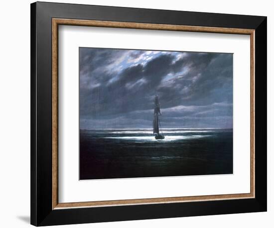 Seascape in Moonlight, 1830/35-Caspar David Friedrich-Framed Giclee Print