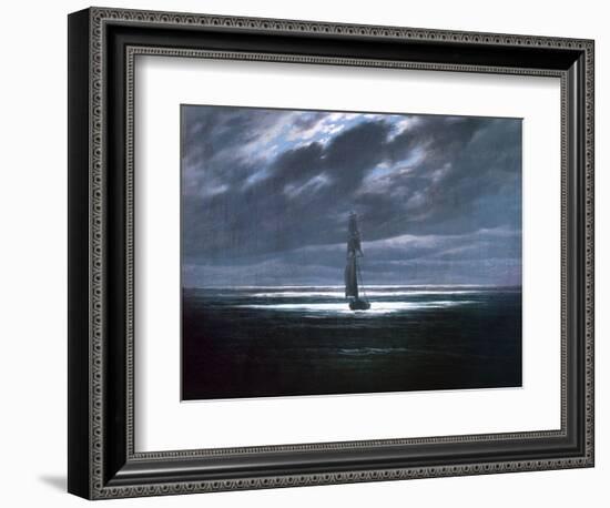 Seascape in Moonlight, 1830/35-Caspar David Friedrich-Framed Giclee Print