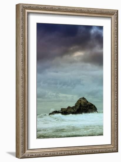 Seascape Mood at Big Sur-Vincent James-Framed Photographic Print