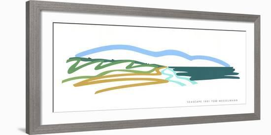 Seascape(No text)-Tom Wesselmann-Framed Serigraph