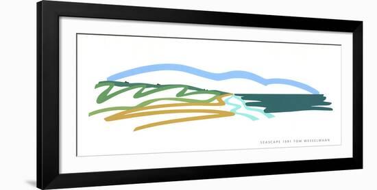 Seascape(No text)-Tom Wesselmann-Framed Serigraph