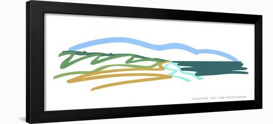 Seascape(No text)-Tom Wesselmann-Framed Serigraph