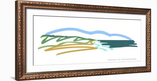 Seascape(No text)-Tom Wesselmann-Framed Serigraph