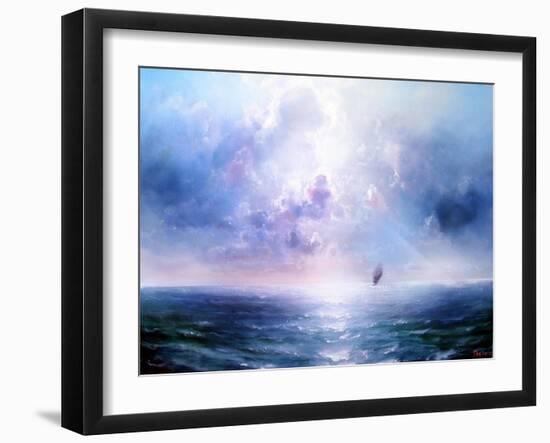 Seascape Open Sea-yakimenko-Framed Art Print