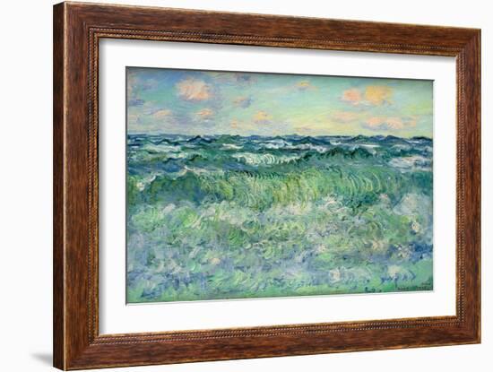 Seascape, Pourville, 1881 (Oil on Canvas)-Claude Monet-Framed Giclee Print